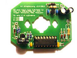 Universal tacho circuit on a Veglia shaped PCB